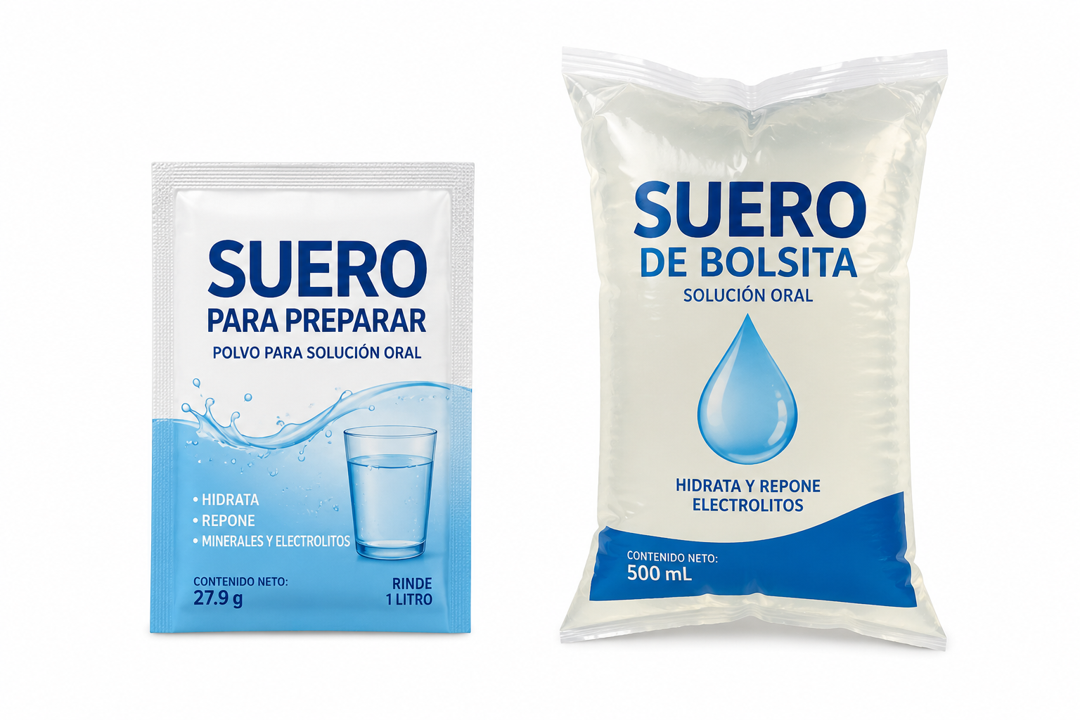 Suero de Bolsita y Para Preparar